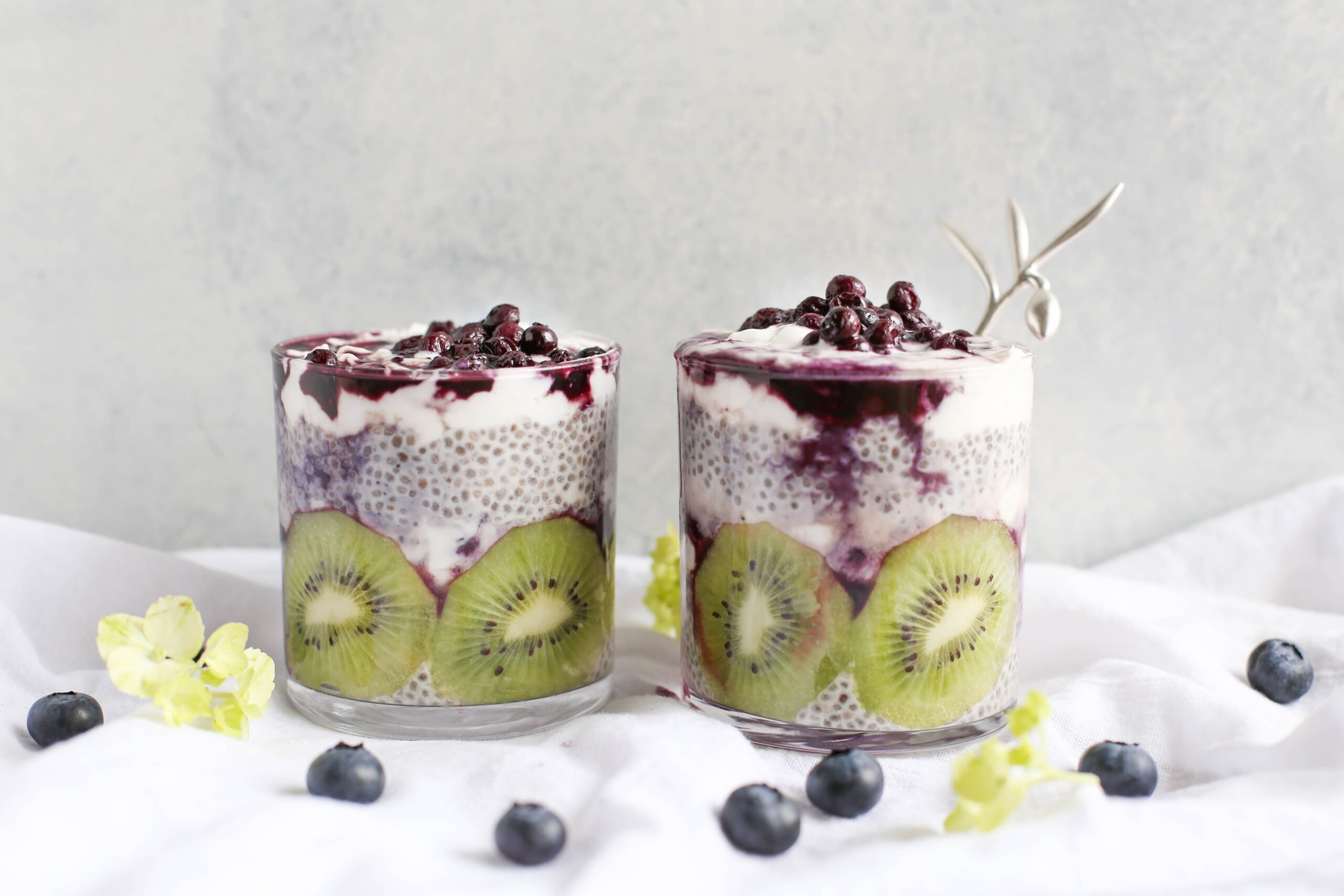 Chia seeds can be mixed with other fruits for a tasty blood sugar-friendly pudding
